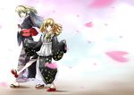  alice_margatroid bad_id bad_pixiv_id blonde_hair copycat_(dryfood) floral_print geta japanese_clothes kimono kirisame_marisa multiple_girls sandals seigaiha star star_print touhou 