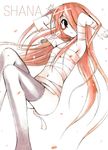  alastor_(shakugan_no_shana) bandages jewelry pendant red_hair sarashi shakugan_no_shana shana takayoshi thighhighs 