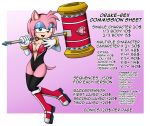  amy_rose anthro breasts clothed clothing commission_sheet drake-rex female fully_clothed hammer hi_res invalid_tag solo sonic_the_hedgehog_(series) tattoo tools 