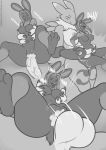  2019 3_fingers 4_toes 5_fingers abdominal_bulge anthro anthro_on_anthro anthro_penetrated anthro_penetrating anthro_penetrating_anthro areola balls bodily_fluids breast_size_difference breasts buckteeth claws cum cum_in_pussy cum_inside digimon digimon_(species) digital_media_(artwork) duo eyes_closed facial_markings female female_penetrated fingers freckles_(artist) genital_fluids genitals greyscale gynomorph gynomorph/female gynomorph_penetrating gynomorph_penetrating_female hair head_markings hi_res intersex intersex/female intersex_penetrating intersex_penetrating_female lagomorph larger_anthro larger_gynomorph larger_intersex leporid looking_pleasured mammal markings monochrome mostly_nude nipples open_mouth penetration penis pussy rabbit renamon size_difference smaller_anthro smaller_female teeth toes vaginal vaginal_penetration 