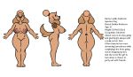  anthro beauty_mark big_breasts bird_dog breasts canid canine canis cannid crayzee609 domestic_dog female golden_retriever hi_res hunting_dog lucille_(crayzee609) mammal model_sheet nude retriever simple_background solo wide_hips 