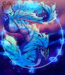  2020 ambiguous_gender blue_eyes cosmic_background digital_media_(artwork) dragon feral hi_res plaguedogs123 solo 