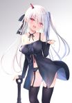  dress garter_belt horns na-ga pantsu stockings string_panties tagme thighhighs 