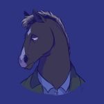  1:1 2020 anthro bojack_horseman bojack_horseman_(character) equid equine fawndog horse looking_down male mammal mane netflix signature simple_background solo 