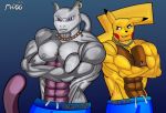  abs anthro badboy biceps chain detectivepikachu legendary_pok&eacute;mon male manly mewtwo mrd66 muscular nintendo nipplepiercings nipples pikachu pok&eacute;mon pok&eacute;mon_(species) shredded thickthighs thuglife video_games weightlifter 