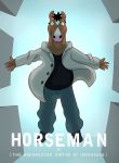  anthro birdman_or_(the_unexpected_virtue_of_ignorance) bojack_horseman bojack_horseman_(character) crossover denaturedalbumin english_text equid equine falling hi_res horse mammal mane movie_poster parody short text 