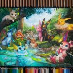  :3 ^_^ blondynkitezgraja blue_eyes blue_sky brown_eyes closed_eyes cloud cloudy_sky colored_pencil colored_pencil_(medium) commentary creature day eevee english_commentary espeon fish flareon gen_1_pokemon gen_2_pokemon gen_4_pokemon gen_6_pokemon gen_7_pokemon glaceon grass jolteon leafeon nature no_humans partially_submerged pencil photo pokemon pokemon_(creature) realistic rock sky sylveon traditional_media tree umbreon underwater vaporeon water wishiwashi yawning 