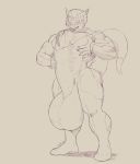  anthro balls big_balls big_muscles big_penis bodysuit bulge canid canine canis clothing dragon erection erection_under_clothing genitals hi_res huge_balls huge_muscles huge_penis humanoid_penis hybrid hyper hyper_balls hyper_erection_under_clothes hyper_genitalia hyper_penis jindragowolf long_tongue lycra male mammal muscular muscular_male penis plantigrade skinsuit solo spandex standing thick_tail tight_clothing tongue tongue_out wolf 