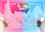  absurd_res anyhro equid equine female female/female female_penetrated french_kissing friendship_is_magic group group_sex hi_res kissing leinhart male male/female male_penetrating male_penetrating_female mammal my_little_pony penetration pinkie_pie_(mlp) rainbow_dash_(mlp) sex vaginal vaginal_penetration 