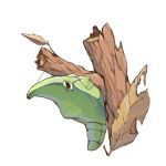  dlitw highres leaf metapod no_humans pokemon solo tree white_background 