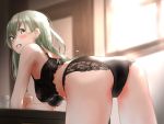  anthropomorphism ass bra cropped green_hair kantai_collection long_hair panties tagme_(character) tama_(seiga46239239) underwear 