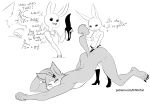  &lt;3 5_fingers absurd_res all_fours anal anal_penetration anthro beastars black_and_white boots breasts butt canid canine canis clothing dialogue dildo doggystyle domination dress duo feet fehforfun_(artist) female female_domination female_penetrating fingers footwear from_behind_position haru_(beastars) hi_res lagomorph legoshi_(beastars) leporid male male/female mammal monochrome nails nude pegging penetration rabbit sex sex_toy simple_background size_difference strapon submissive submissive_male tail_grab toying_partner wolf 