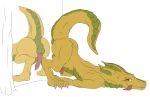  anus araphre araphre_(artist) balls dragon genitals hi_res male mirror penis solo 