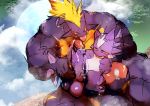  abs amped_toxtricity anthro biceps big_muscles big_penis genitals hatake huge_muscles huge_penis humanoid_penis hyper hyper_genitalia hyper_penis male male/male muscular nintendo penis pok&eacute;mon pok&eacute;mon_(species) purple_body size_difference tongue tongue_out toxel toxtricity veiny_muscles video_games 