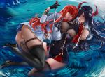  azur_lane horns reivash sword tagme thighhighs wet yuri 