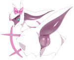 2018 accessory alternate_color anus arceus bow butt exed_eyes eyes_closed female feral genitals hair_accessory hair_bow hair_ribbon happy hi_res legendary_pok&eacute;mon looking_back nintendo plump_labia pok&eacute;mon pok&eacute;mon_(species) presenting presenting_hindquarters presenting_pussy pussy ribbons simple_background solo video_games white_body white_skin 