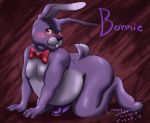  bodily_fluids bonnie_(fnaf) five_nights_at_freddy&#039;s genital_fluids genitals humanoid_penis lagomorph leporid male mammal nidopug penis precum rabbit video_games 