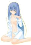  artist_request breasts elemental_gelade open_clothes open_shirt panties reverie_metherlence shirt small_breasts solo underwear 