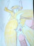  anthro breasts canine cum digimon duo female fox hi_res male mammal oliver1305 renamon side_boob straight unknown_artist 