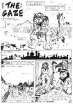  2001 anthro breasts comic english_text felid female lion male mammal monochrome nude pantherine scale_(artist) text 