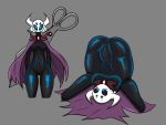  4:3 black_body black_skin breasts female genitals hollow_knight mrbroomstic_(artist) nude pussy simple_background solo video_games 