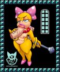  absurd_res accessory anthro batartcave bead_necklace bedroom_eyes blue_eyes bracelet breasts claws clothing color_edit colored disembodied_penis duo edit eyeshadow fellatio female footwear genitals hair_accessory hair_bow hair_ribbon hi_res high_heels holding_penis humanoid_penis jewelry koopa koopaling lipstick makeup male male/female mario_bros mascara narrowed_eyes navel necklace nintendo nipples non-mammal_breasts nude oral penetration penile penis ribbons scalie seductive sex shallow_penetration shell shoes small_breasts solo_focus spikes sr standing thick_thighs video_games wand wendy_o._koopa wide_hips 