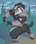  ambient_arthropod ambient_insect anthro anthrofied arthropod butt hi_res insect looking_at_viewer male mammal muscular muscular_male mustelid nintendo nude obstagoon pok&eacute;mon pok&eacute;mon_(species) pok&eacute;morph solo surskit sxfpantera thick_thighs tongue tongue_out video_games 