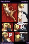  bodily_fluids canid canine colonel_klink comic cum genital_fluids genitals hi_res humanoid_penis kissing male male/male mammal penis romantic_ambiance size_difference 