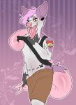  anthro clothed clothing didelphid digital_media_(artwork) hi_res looking_at_viewer male mammal marsupial open_mouth piercing pink_nose simple_background smile solo sunny_(tragicallyfurry) tattoo tentabat tongue tongue_out undressing virginia_opossum 