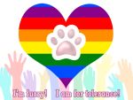  &lt;3 2d_animation 4:3 animated crazystylus english_text footprint lgbt_pride lol_comments not_furry pawprint rainbow short_playtime simple_background text white_background 