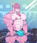  abs anthro big_biceps body_hair bovid bulge caprine chest_hair clothing dead-lift exercise facial_hair goatee hi_res jockstrap male mammal muscular muscular_male navel nipple_piercing nipples piercing rocky_mountain_goat solo sxfpantera thick_thighs underwear weightlifting workout 