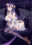  albedo_(overlord) boku_koyuki_mx cleavage heels horns overlord stockings thighhighs wings 