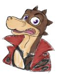  alligator alligatorid anthro clothed clothing crocodilian fully_clothed hi_res implied_transformation koen_the_fox male reptile scalie scootsnb solo 