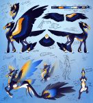  2020 absurd_res blue_eyes digital_media_(artwork) english_text equid equine feathered_wings feathers feral hi_res hooves male mammal marine model_sheet pterippus solo text turnipberry wings 