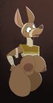  amunet anthro anubian_jackal bandage big_breasts breasts brown_background canid canine canis disney ducktales_(2017) female hi_res jackal komdog mammal nude simple_background solo thick_thighs 