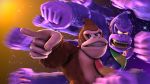  16:9 4k absurd_res brown_body brown_fur donkey_kong_(character) donkey_kong_(series) fur gesture hi_res jojo&#039;s_bizarre_adventure mammal meme necktie nintendo pointing primate purple_body purple_fur reckoman_(artist) smile standing video_games 