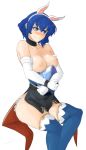  1girl angry animal_ears areolae ass bandana bare_shoulders blue_eyes blue_hair blush breasts bunny_ears bunnysuit catria_(fire_emblem) choker closed_mouth collarbone curvy easter egg embarrassed fire_emblem fire_emblem:_mystery_of_the_emblem fire_emblem:_shadow_dragon fire_emblem_echoes:_shadows_of_valentia fire_emblem_heroes gloves hair_between_eyes highres looking_away medium_breasts nipples object_hug short_hair solo thick_thighs thighhighs thighs transparent_background tridisart wide_hips 