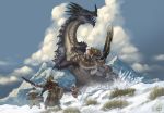  2020 capcom day detailed_background digital_media_(artwork) feral group hi_res lone-scarab monster_hunter outside sky snow video_games 