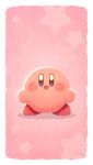  border kirby kirby_(series) nintendo pink_background pink_body simple_background smile solo uno_yuuji video_games waddling_head wallpaper white_border 