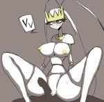  anthro big_breasts breasts erection female female_on_top genitals hi_res inumatori male male/female nintendo nipples nude on_top penis pheromosa pok&eacute;mon pok&eacute;mon_(species) simple_background sitting spread_legs spreading ultra_beast video_games 