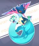  2020 ambiguous_gender amphibian bedroom_eyes big_tail claws dragapult dreepy ghost hi_res missaka narrowed_eyes nintendo open_mouth pok&eacute;mon pok&eacute;mon_(species) salamander_(amphibian) scalie seductive spirit thick_tail tongue tongue_out video_games wide_hips 
