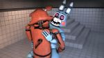  16:9 2020 3d_(artwork) anthro binocszoomx10 breasts digital_media_(artwork) female five_nights_at_freddy&#039;s five_nights_at_freddy&#039;s_2 foxy_(fnaf) hi_res male male/female skinny_dipping toy_bonnie_(fnaf) video_games 