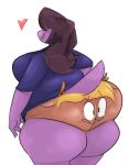  &lt;3 2019 anthro big_butt blonde_hair brown_hair butt capreoline cervid clothing clothing_transformation deltarune duo female hair hi_res inanimate_transformation mammal nightmarebros noelle_holiday overweight overweight_female post_transformation purple_body reindeer reptile ridiculouscake scalie secretgoombaman12345 simple_background susie_(deltarune) thick_thighs transformation underwear_transformation video_games white_background wide_hips 