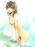  breasts d.gray-man medium_breasts miranda_lotto nipples nude pubic_hair saetsuki_yuto scar short_hair solo water wet 