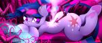  absurd_res ahekao book butt drill equid female feral friendship_is_magic hi_res horn lying machine mammal my_little_pony on_front solo superabsurd_res twilight_sparkle_(mlp) unicorn 