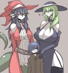  big_breasts breasts female hi_res human humanoid inumatori larger_female licking licking_lips male mammal reptile scalie size_difference tongue tongue_out 