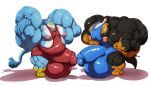 anthro avian balls belly bernese_mountain_dog big_balls big_belly big_bulge big_muscles big_penis blue_body blue_fur bobert bulge canid canine canis clothing domestic_dog erection flexing fur genitals gryphon huge_balls huge_bulge huge_muscles huge_penis hyper hyper_balls hyper_bulge hyper_genitalia hyper_muscles hyper_penis jacob_(iron99) looking_at_another male mammal molosser mountain_dog musclegut muscular nipples penis psychedelicshark simple_background smile swiss_mountain_dog white_background 
