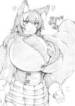  animal_humanoid big_breasts big_tail black_and_white black_hair bottomwear breasts canid canid_humanoid canine canine_humanoid clothed clothing dress_shirt female fully_clothed graphite_(artwork) grey_wolf_(kemono_friends) hair hi_res huge_breasts humanoid inner_ear_fluff kemono_friends looking_at_viewer mammal mammal_humanoid monochrome neck_tuft necktie pencil_(artwork) shirt skirt solo standing tight_clothing toka_(mauru) topwear traditional_media_(artwork) tuft wolf_humanoid 