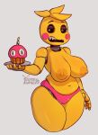 &lt;3 &lt;3_eyes animatronic anthro areola avian biped bird black_sclera breasts chicken female five_nights_at_freddy&#039;s five_nights_at_freddy&#039;s_2 galliform gallus_(genus) hi_res machine navel nipples non-mammal_breasts phasianid robot scottgames simple_background solo spiralburguer toy_chica_(fnaf) white_background white_eyes yellow_body