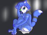  4:3 anthro blue_body butt female fur hi_res krystal nintendo star_fox video_games 